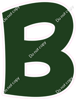 KG 12" Individuals - Flat Hunter Green B