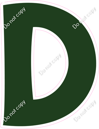 KG 12" Individuals - Flat Hunter Green D