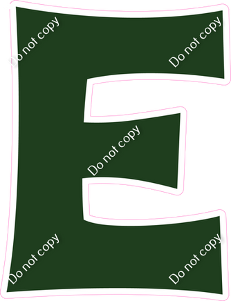 KG 12" Individuals - Flat Hunter Green E