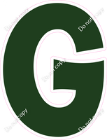 KG 12" Individuals - Flat Hunter Green G