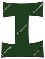 KG 12" Individuals - Flat Hunter Green I