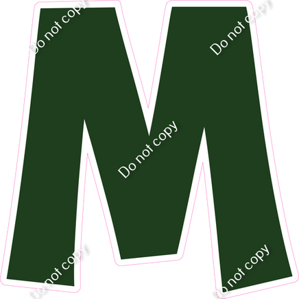 KG 12" Individuals - Flat Hunter Green M