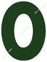 KG 12" Individuals - Flat Hunter Green O