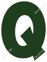 KG 12" Individuals - Flat Hunter Green Q