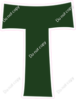 KG 12" Individuals - Flat Hunter Green T