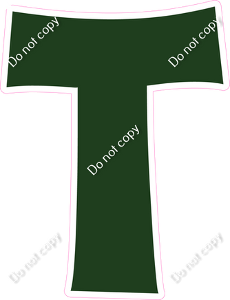 KG 12" Individuals - Flat Hunter Green T