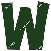 KG 12" Individuals - Flat Hunter Green W