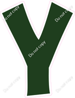 KG 12" Individuals - Flat Hunter Green Y