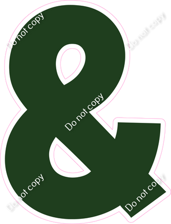 KG 12" Individuals - Flat Hunter Green &