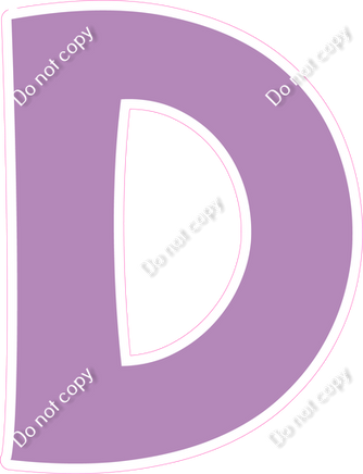 KG 12" Individuals - Flat Lavender D