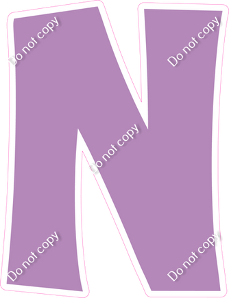 KG 12" Individuals - Flat Lavender N