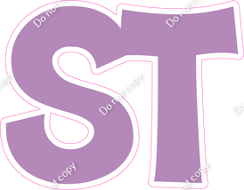 KG 12" Individuals - Flat Lavender ST