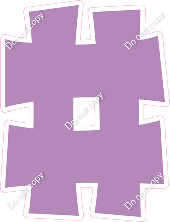 KG 12" Individuals - Flat Lavender #