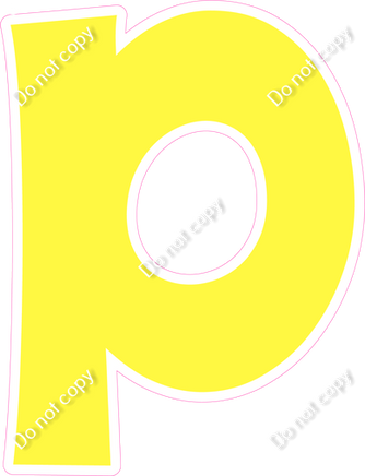 KG 12" Individuals - Flat Lemon P