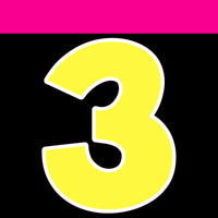 Flat - 12" KG 43 pc Number Sets FLAT Lemon