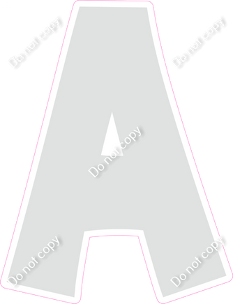 KG 12" Individuals - Flat Light Grey A