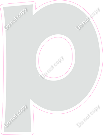 KG 12" Individuals - Flat Light Grey P