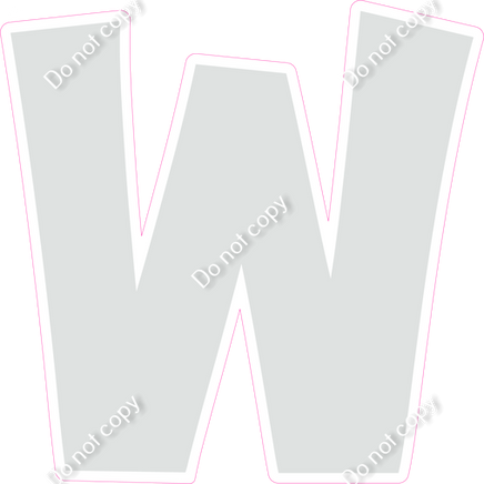 KG 12" Individuals - Flat Light Grey W