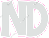 KG 12" Individuals - Flat Light Grey ND