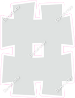 KG 12" Individuals - Flat Light Grey #