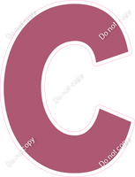 KG 12" Individuals - Flat Mauve C