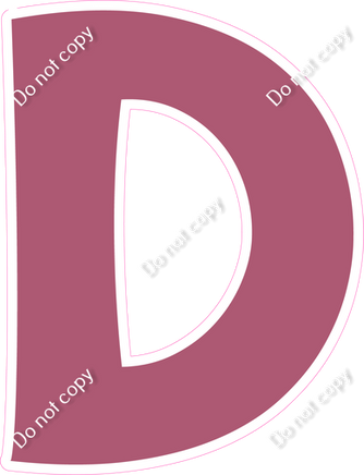 KG 12" Individuals - Flat Mauve D