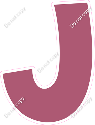 KG 12" Individuals - Flat Mauve J