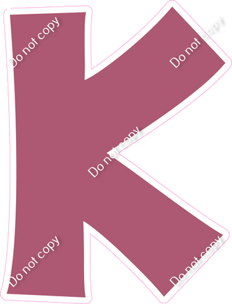 KG 12" Individuals - Flat Mauve K