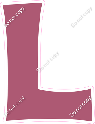 KG 12" Individuals - Flat Mauve L