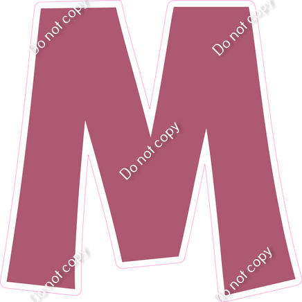 KG 12" Individuals - Flat Mauve M