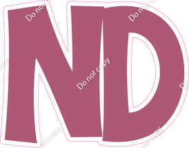 KG 12" Individuals - Flat Mauve ND