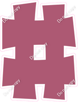 KG 12" Individuals - Flat Mauve #