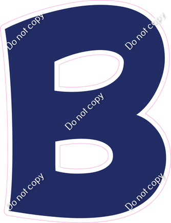 KG 12" Individuals - Flat Navy Blue B