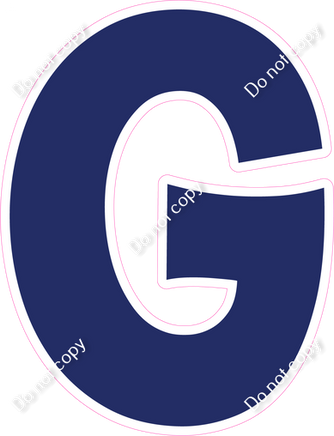 KG 12" Individuals - Flat Navy Blue G