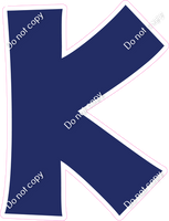 KG 12" Individuals - Flat Navy Blue K