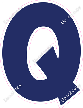 KG 12" Individuals - Flat Navy Blue Q