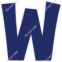 KG 12" Individuals - Flat Navy Blue W