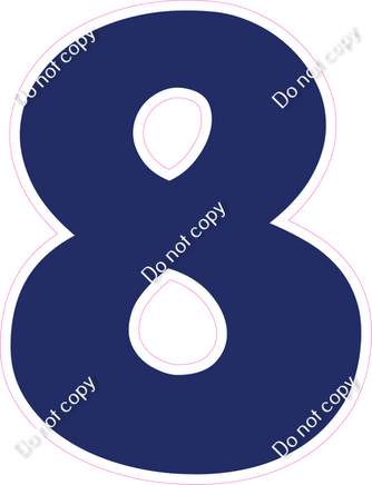 KG 12" Individuals - Flat Navy Blue 8