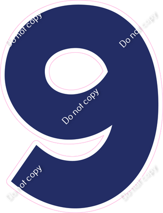 KG 12" Individuals - Flat Navy Blue 9