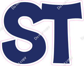 KG 12" Individuals - Flat Navy Blue ST