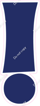 KG 12" Individuals - Flat Navy Blue !