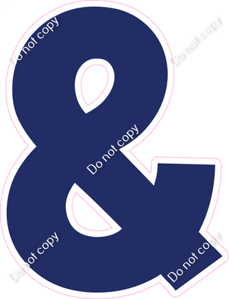 KG 12" Individuals - Flat Navy Blue &