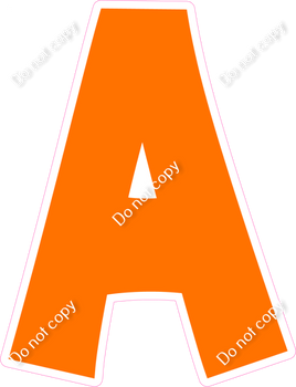 KG 12" Individuals - Flat Orange A