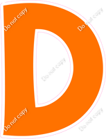 KG 12" Individuals - Flat Orange D