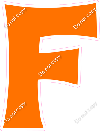 KG 12" Individuals - Flat Orange F