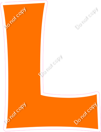 KG 12" Individuals - Flat Orange L