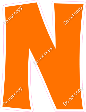 KG 12" Individuals - Flat Orange N