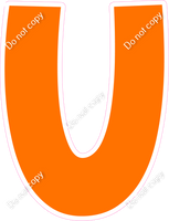 KG 12" Individuals - Flat Orange U