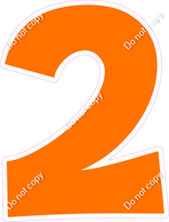 KG 12" Individuals - Flat Orange 2