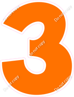 KG 12" Individuals - Flat Orange 3